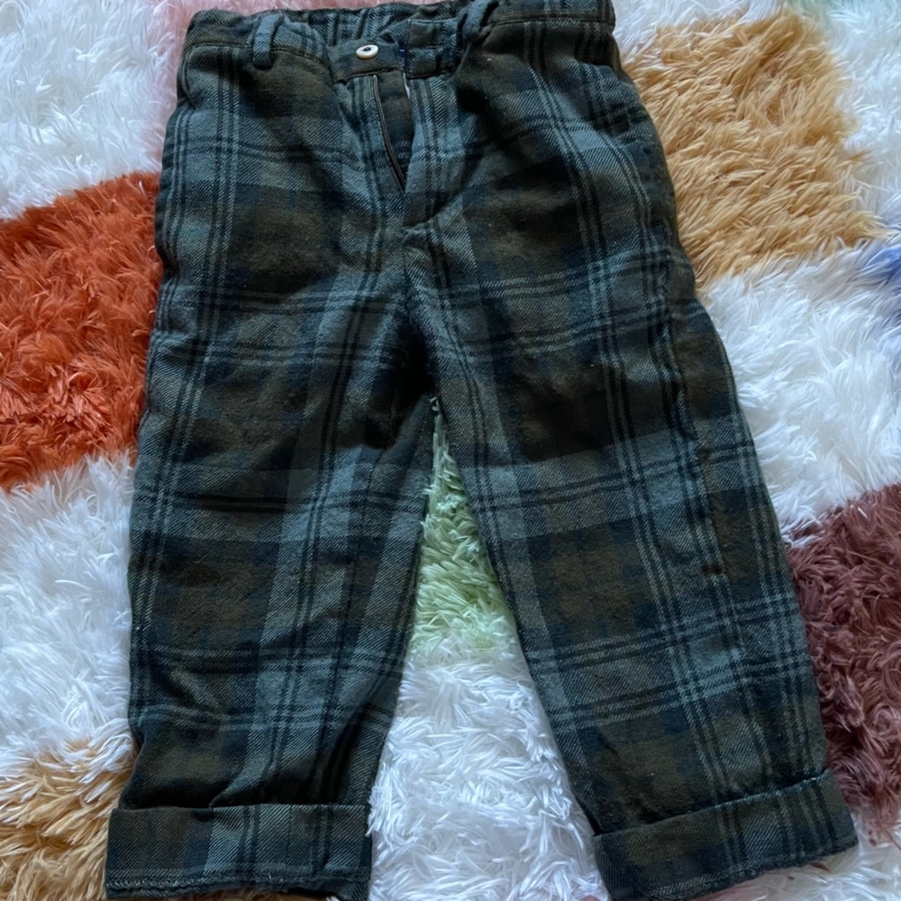 Papo d'Anjo boys Plaid Pants